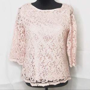 Talbots lace pattern shirt